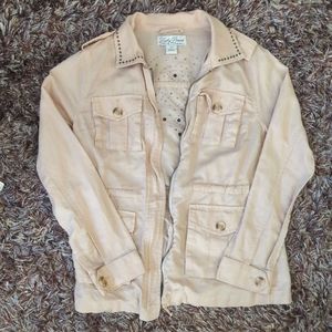 Lucky Brand xs lightweight zip up shirt jacket